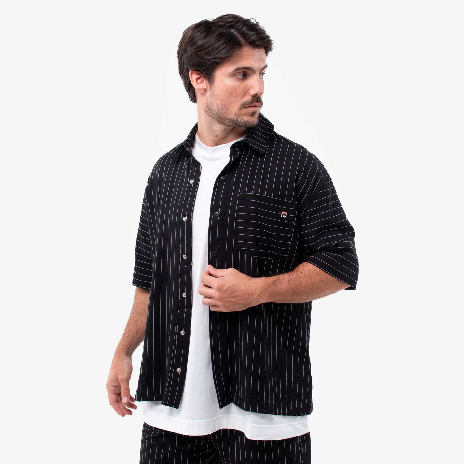 Ropa Camiseta Fila Negra Hombre Camiseta Fila Original Fitness